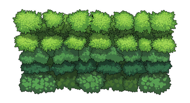 Green Moss Wall Closeup.