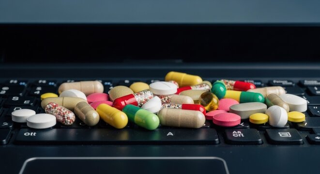 Pills on a Keyboard - A Digital Prescription for Health.