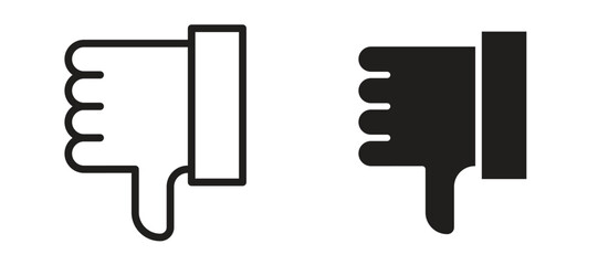 Thumbs down icon vector design template and illustration EPS10. © RImon