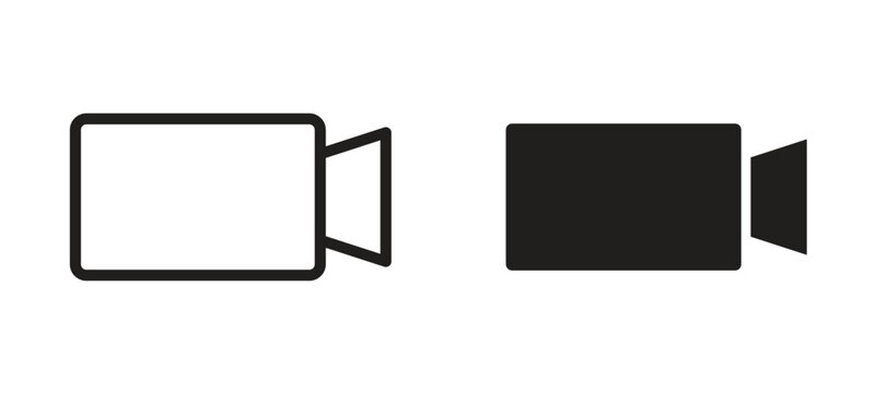 Video call icon vector design template and illustration EPS10.