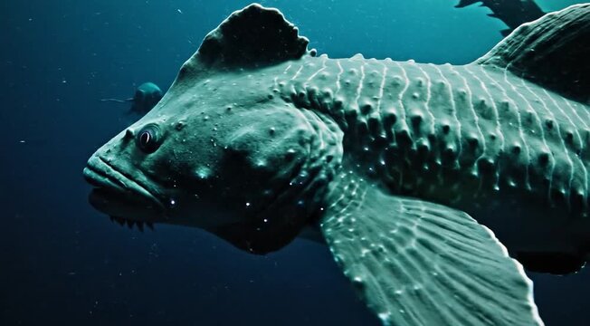 Ancient Coelacanth Fish Emerges from Deep Ocean Waters