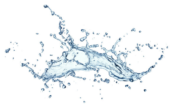 Water Splash Arc Isolated