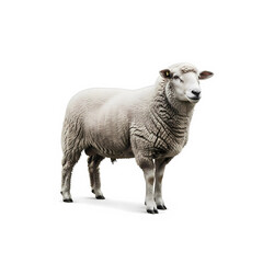 Obraz premium sheep isolated on white background