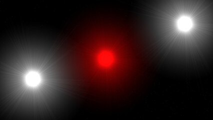 Alpha Centauri Stellar System. 3d illustration © Wublie