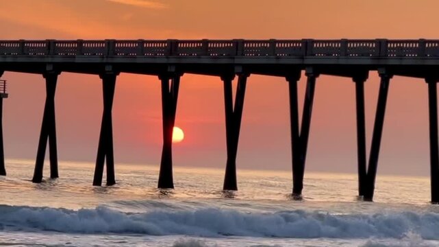 sunset on the beach