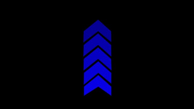 Arrow down and Up direction combo icon animation, Animated Up and down arrow icon pointing, Abstract animation icon 4k motion video.