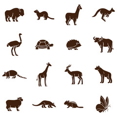 Obraz premium Nature Wildlife Creature Silhouette Icons