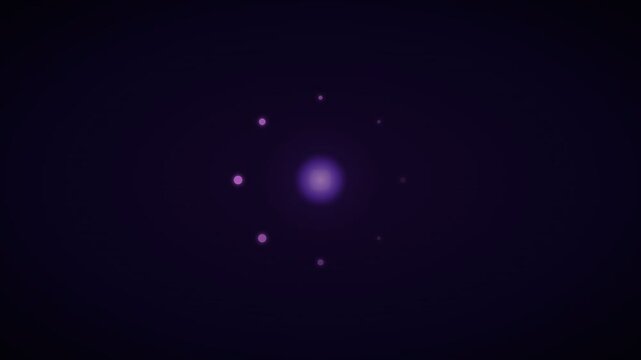 Soft Purple Glowing Light Orb Pulse Loop Animation Lupus Awareness 4K