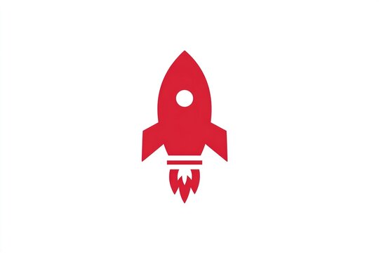 startup accelerator logo with rocket icon