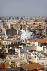 Fototapeta premium The view of he cupola of basilica de la Caridad, Cartagena, Spain
