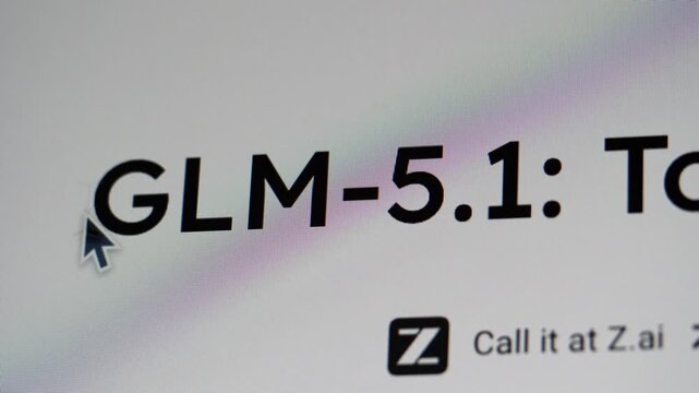 Qingdao,China-April 8, 2026：GLM-5.1 is Zhipu AI's latest flagship model optimized for long-horizon tasks. It can operate autonomously for up to 8 hours, managing the entire lifecycle from planning to 
