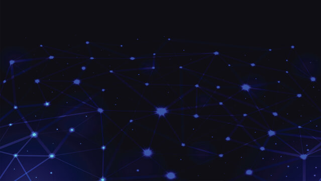 Technology plexus network concept red background