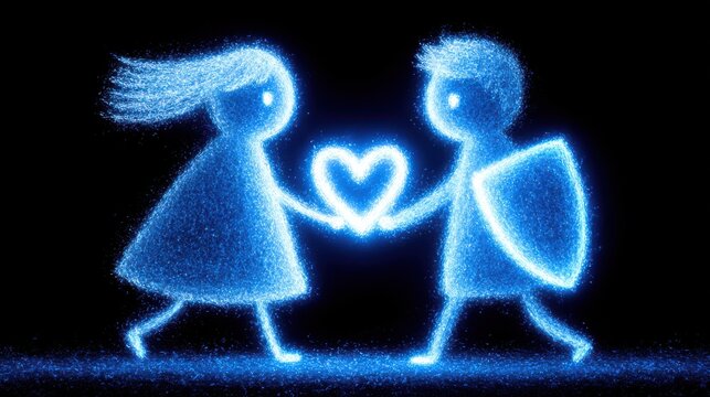 Push pull relationship concept with anxious and avoidant partners