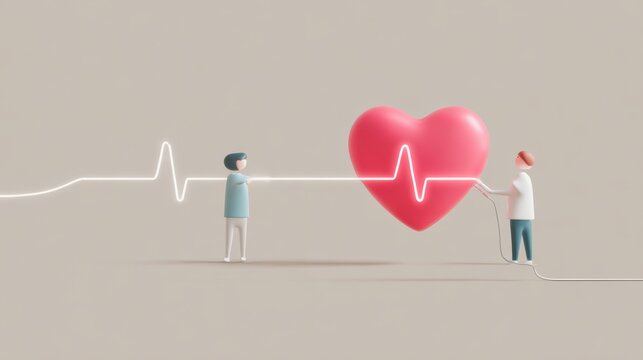 Emotional distance concept with avoidant and anxious attachment styles