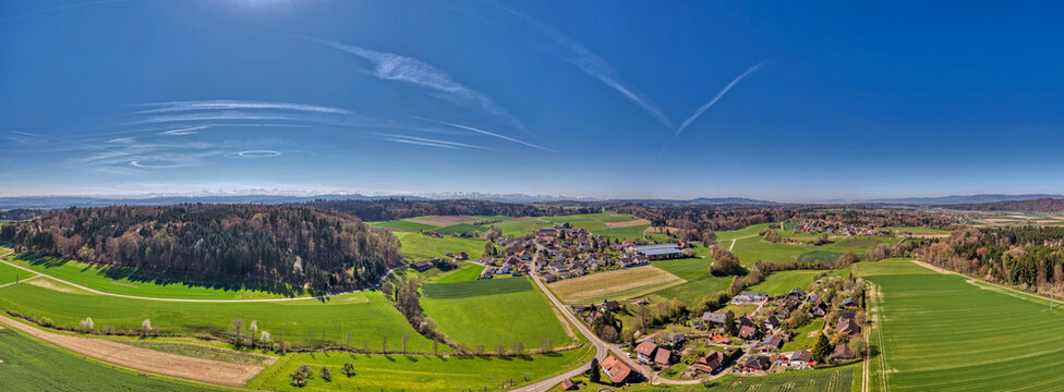 Etzelkofen, Berner Mittelland, Schweiz, Luftaufnahme, April 2026