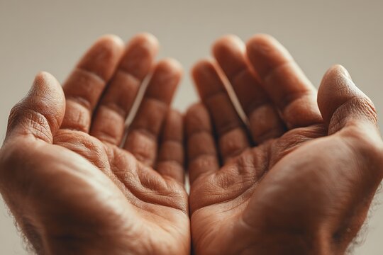 Close up of a hand signing 'Jesus' in sign language