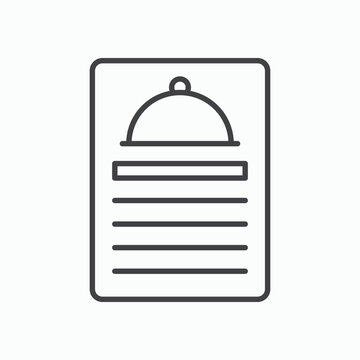 Menu icon design element isolated on white for web