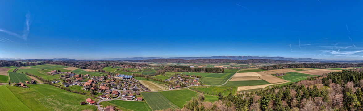 Etzelkofen, Berner Mittelland, Schweiz, Luftaufnahme, April 2026