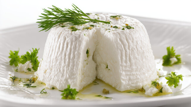 fresh goat cheese food photography