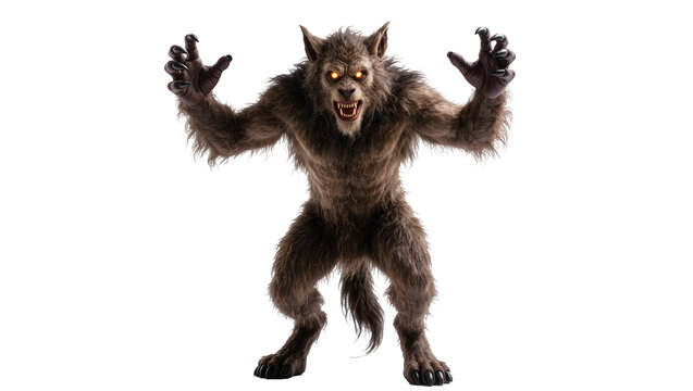 Fearsome Werewolf Creature with Fur Claws, and Sharp Teeth