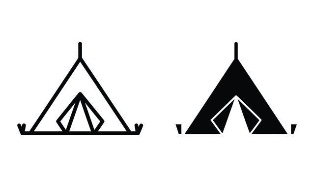 Comparison of traditional and modern teepee designs with different visual styles
