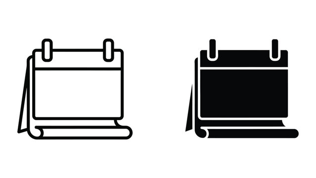 Contrast between empty and filled calendar planners with attached notepads