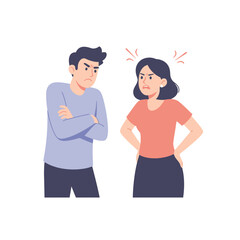 Obraz premium Angry Couple Arguing, Disagreement, Conflict, Relationship Problems, Frustration