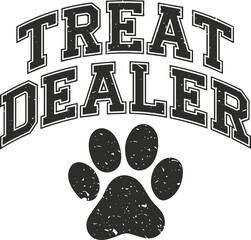 Treat Dealer svg, Dog Lover svg, Dog Paw Sublimation svg, Funny Pet Lover Clipart svg © megaton