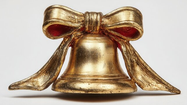 Golden bell Christmas decoration