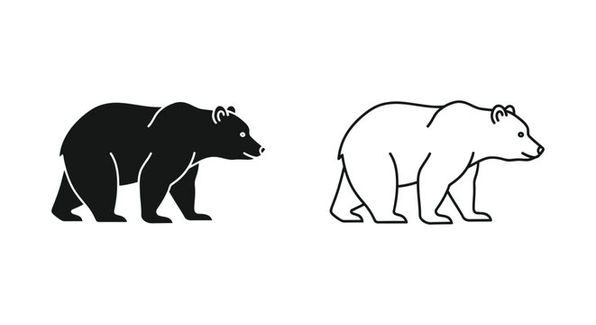 Black vs Brown Bear Comparison Guide Vector