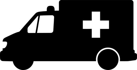 Ambulance Silhouette Vector © SHEULI