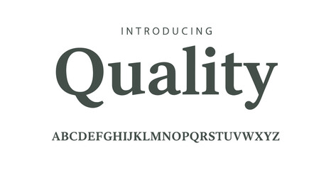 Introducing a high-quality font with elegant typography and clear alphabet letters © Abrar Hussain
