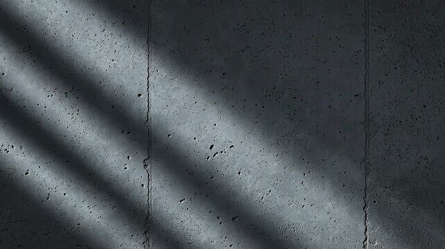 Concrete wall with diagonal shadows, a perfect backdrop for video projects