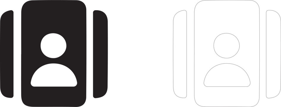 Face ID. Recognition biometrics vector icon.