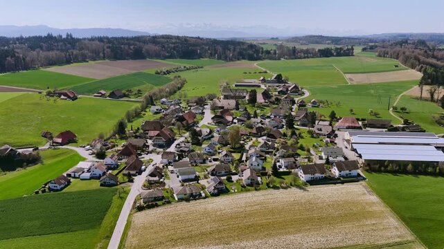 Etzelkofen, Berner Mittelland, Schweiz, Luftaufnahme, April 2026