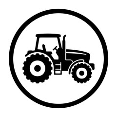 Obraz premium Tractor vector illustration for agricultural machinery farming and farm equipment design needs today.