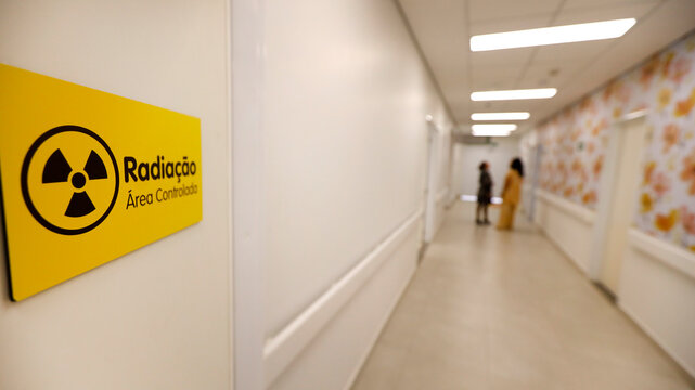 vitoria da conquista, bahia, brazil - november 28, 2025: view of a radiotherapy room in a public hospital in Bahia.
