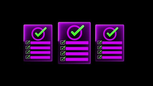 Online survey and checklist assessment, Digital questionnaire, Businessman use tablet to complete a digital form, making evaluation and selecting correct answers marked with check marks.