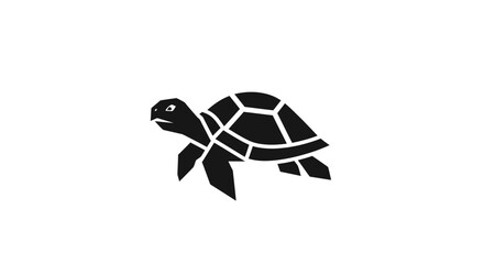 Silhouette of a Turtle: A Simple and Striking Graphic Representation. © Awaludin
