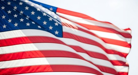 Fototapeta premium Honoring heroes a patriotic american flag for memorial day in the usa