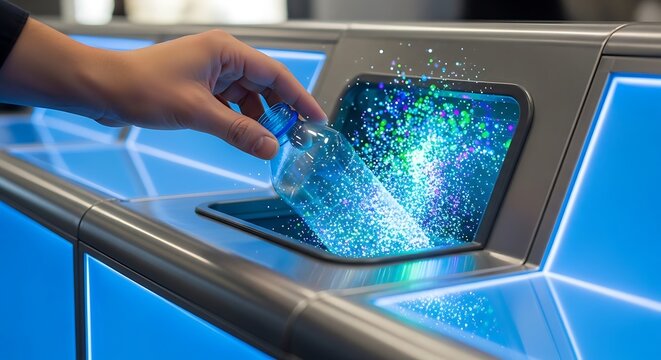 A person's hand interacts with a flexible iridescent oled display showcasing future technology and innovative screen designs