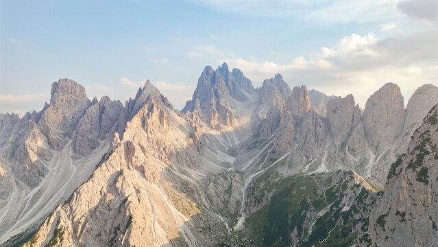 Cadini di misurina peaks in the dolomites alps