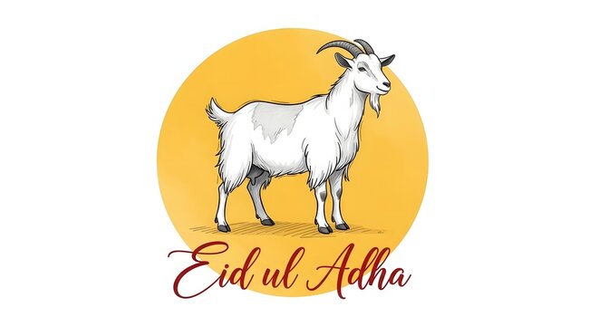 Eid ul Adha goat illustration