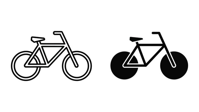Comparison of a traditional bicycle and a fixed-gear bicycle with solid tires