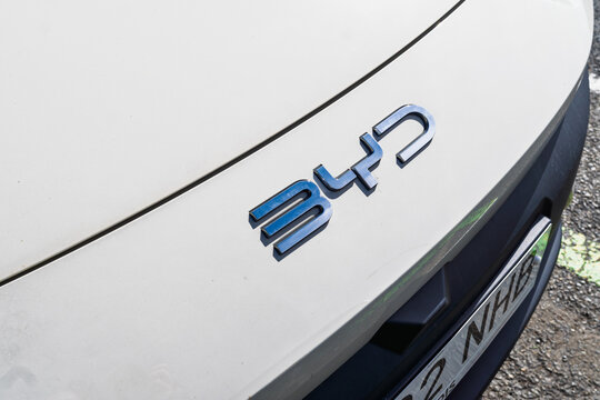 Barcelona, Spain - April 8, 2026: BYD Car Brand Logo