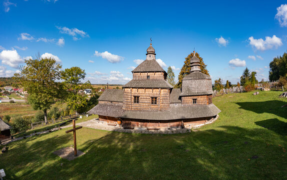 Holy Spirit Wooden Church in Potelych UNESCO World Heritage site
