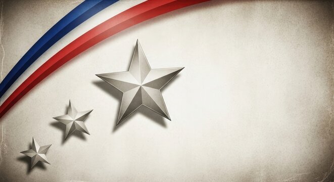 Patriotic american symbolism stars and stripes texture with a vintage distressed aesthetic