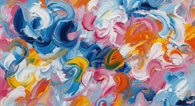 Abstract expressionism a vibrant swirl of colors and textures evoking emotion and movement