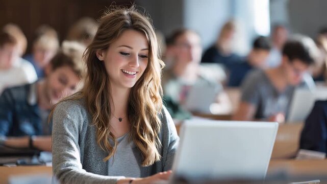 Enrollment management software enhances student experience and simplifies admission processes in a university classroom setting