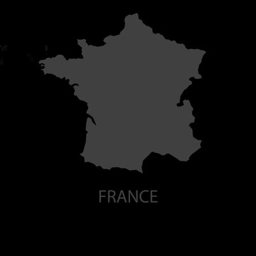 France map Icon. 1080 x 1080 with alpha channel
